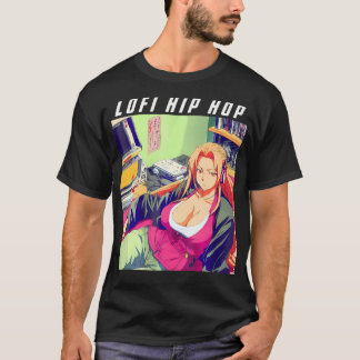 Camiseta Waifu Manga Anime Chica 90 Retro Lofi Hip Hop