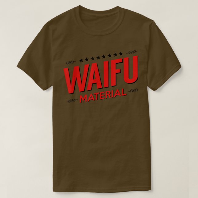 Camiseta Waifu Material Kawaii Anime Manga Escuela Japón Ne (Diseño del anverso)
