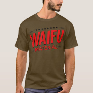 Camiseta Waifu Material Kawaii Anime Manga Escuela Japón Ne
