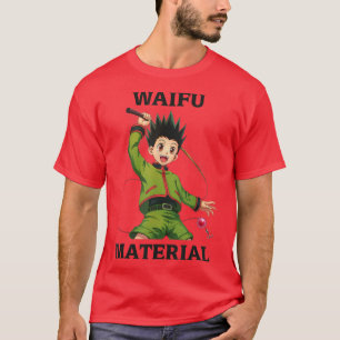 Camiseta Waifu Material Kawaii Anime Manga Escuela Japón Ne