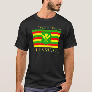 Camiseta Waikiki Beach Hawaii Islands Hawaii Bandera Hawái