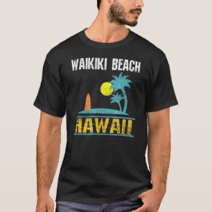 Camiseta Waikiki Beach Hawaii Summer Surf