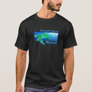Camiseta Waikiki Beach Hawaii Swimming Honu