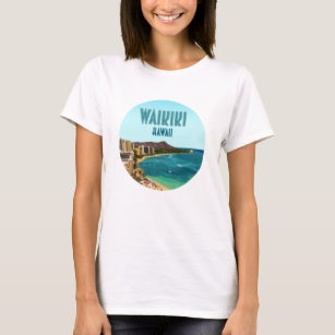 Camiseta Waikiki Beach Honolulu Oahu Hawaii Vintage