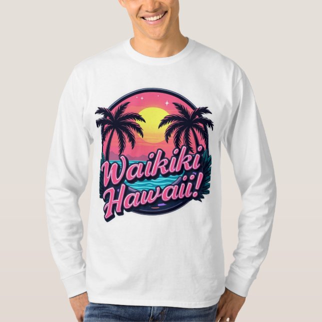 Camiseta Waikiki Beach Long Sleeve (Anverso)