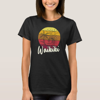 Camiseta Waikiki Beach Surfing Clothing Para Surfistas