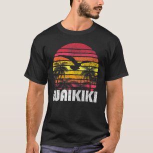 Camiseta Waikiki Hawaii 70's 80 Surf Surfing Beach