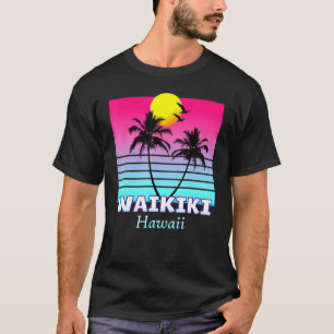 Camiseta Waikiki Hawaii Aloha Surf Sun Hawaiian Beach Islam