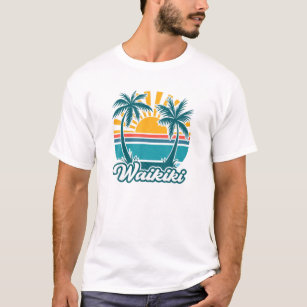 Camiseta Waikiki Hawaii HI Hawaii Palm Tree Beach Aloha V
