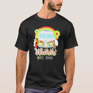 Camiseta Waikiki Oahu Hawaii Van Hawaiian Beach Surfing
