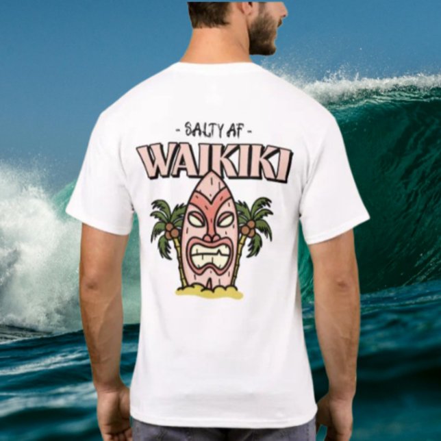Camiseta Waikiki por Salty AF (Subido por el creador)