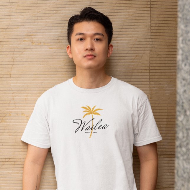 Camiseta Wailea Beach, Maui Minimal Vintage Style Beachwear (Subido por el creador)