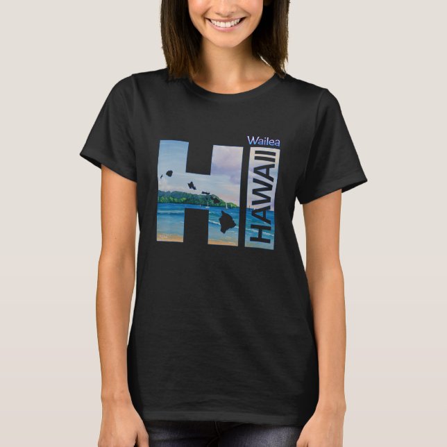 Camiseta Wailea HI Hawaii Aloha State Vacation (Anverso)