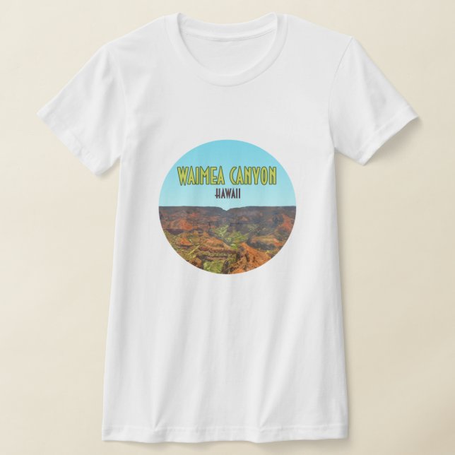 Camiseta Waimea Canyon Kauai Hawaii Viajes de época (Distribución)