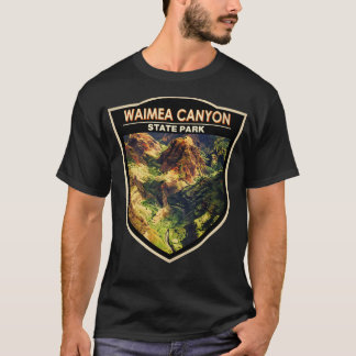Camiseta Waimea Canyon State Park Hawaii Watercolor Badge T
