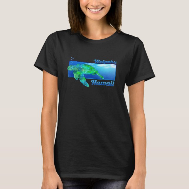 Camiseta Waipahu Hawaii Swimming Honu (Anverso)