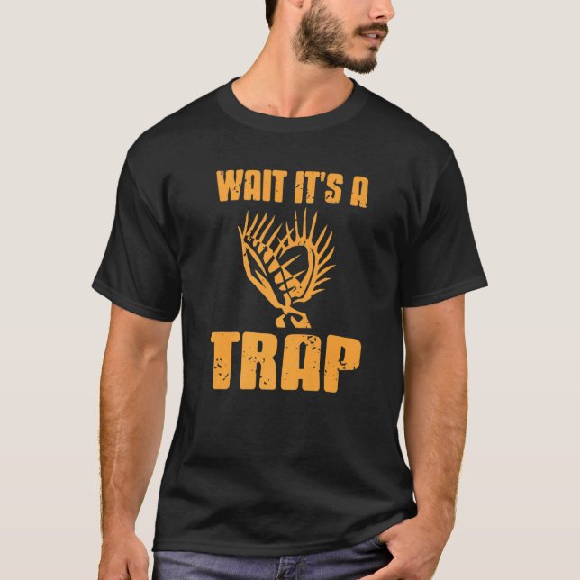 Camiseta Wait It's A Trap Cool Venus Flytrap Retro Present (Anverso)