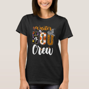 Camiseta Waiter Boo Crew Fantasma Divertido Halloween