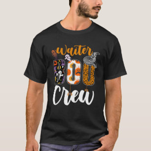 Camiseta Waiter Boo Crew Fantasma Divertido Halloween