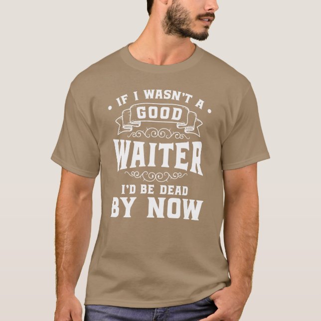 Camiseta Waiter Food Party boy (Anverso)