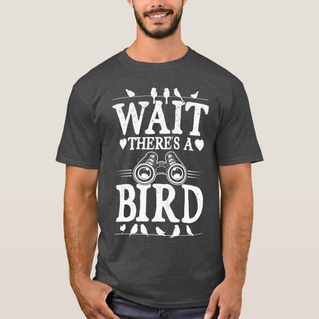 Camiseta Waitheres A Bird Lover Birdwatching Binoculars gir (Anverso)