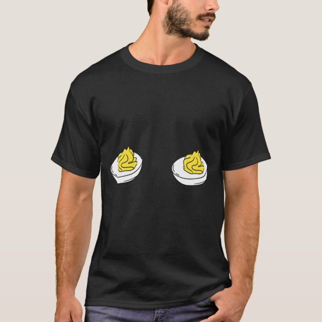 Camiseta Waiting To Stuff My Face Deviled Eggs Couple Thank (Anverso)