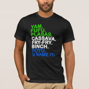Camiseta WAITout Arts Freetown Sierra Leona Comida africana