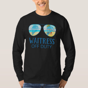 Camiseta Waitress Off Duty Sungafas Beach Hello Summer