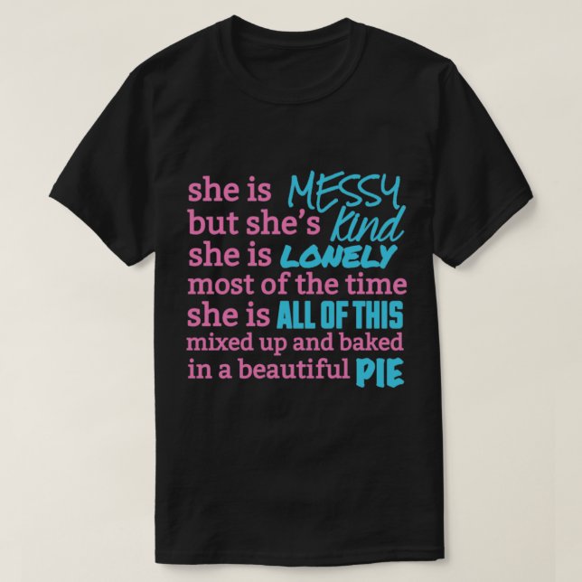 Camiseta waitress the musical    (Diseño del anverso)