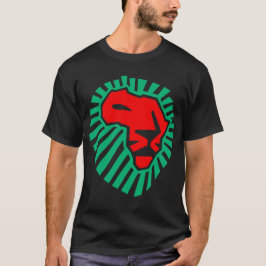 Camiseta Waka-waka africano de la cabeza del león. (lado 2)