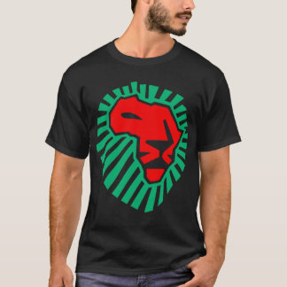 Camiseta Waka-waka africano de la cabeza del león. (lado 2)