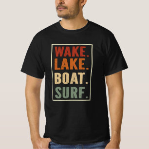 Camiseta Wake Lake Boat Surf