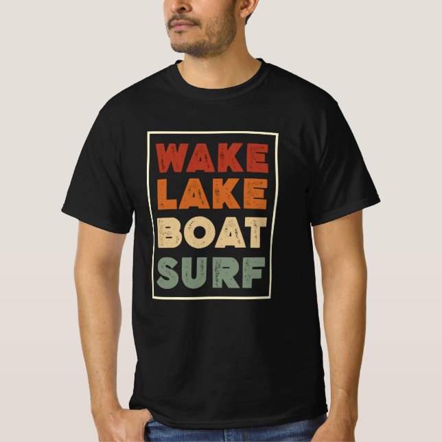 Camiseta Wake Lake Boat Surf (Anverso)