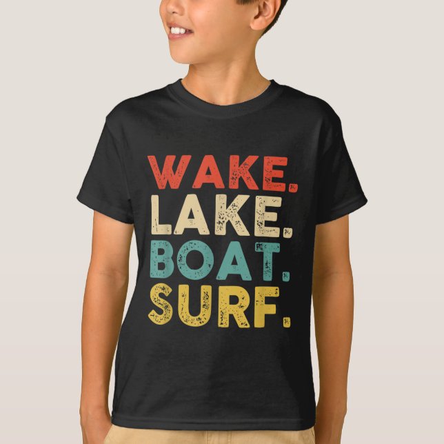 Camiseta Wake Surfing Wake Surf Wake Surfing Rope Wake Surf (Anverso)