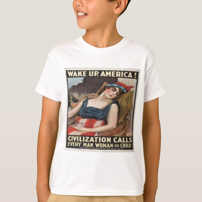 CAMISETA WAKE UP AMERICA (Anverso)