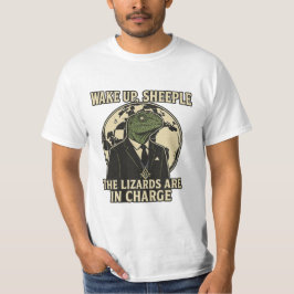 Camiseta Wake Up Sheeple Lizard Rulers Parody