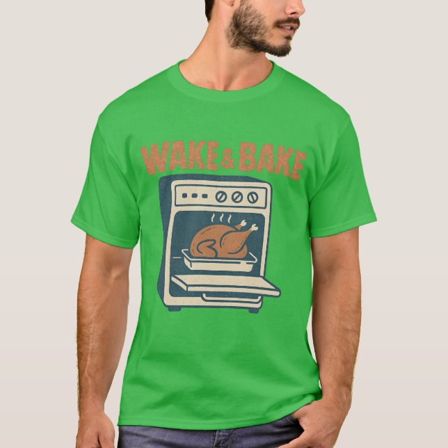 Camiseta WAKE y BAKE (Anverso)