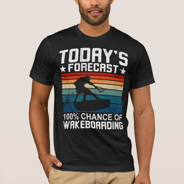 Camiseta Wakeboard and Wakeboarding Forecast (Anverso)