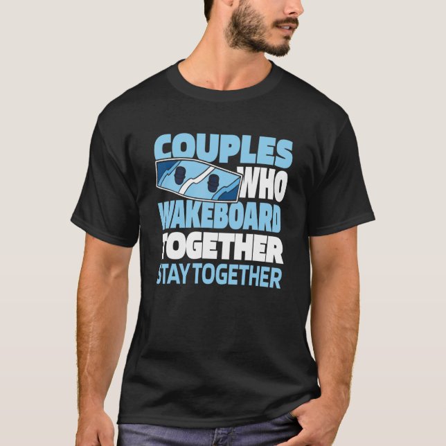 Camiseta Wakeboard Couple Wakeboarder   Wakeboarding (Anverso)