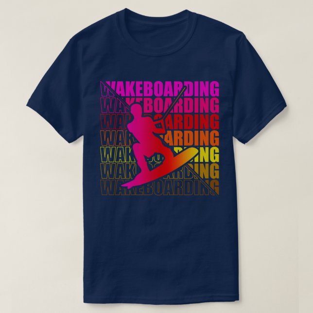 Camiseta Wakeboard Wakeboarder Wakeboarding Freestyle DNA 2 (Diseño del anverso)