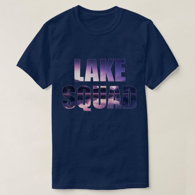 Camiseta Wakeboarder Power Bote de Lake Squad Dock Sunset  (Diseño del anverso)
