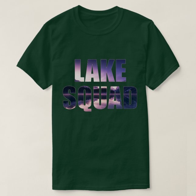 Camiseta Wakeboarder Power Bote Lake SquadDock Sunset  (Diseño del anverso)