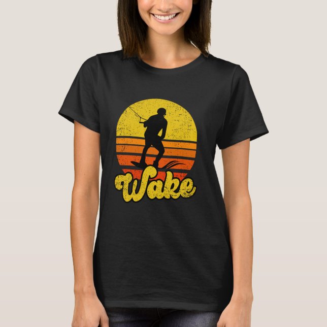 Camiseta Wakeboarding Retro Wakeboard Wakesurf (Anverso)