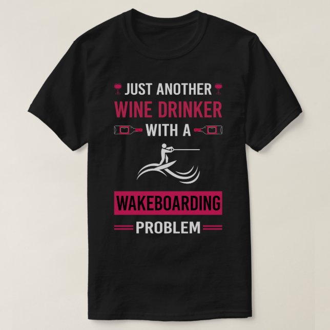 Camiseta Wakeboarding Wakeboard Wakeboard Wakeboarder (Diseño del anverso)