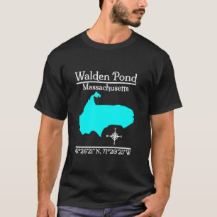 Camiseta Walden Pond Massachusetts Long Sleeve T Shirt