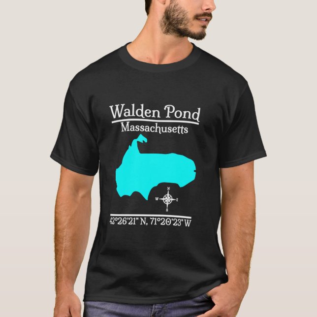 Camiseta Walden Pond Massachusetts Long Sleeve T Shirt (Anverso)