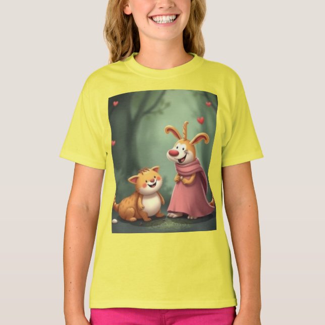 Camiseta „Waldfreunde voller Herz – Ein magisches Treffen“ (Anverso)