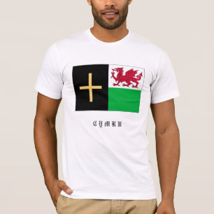 Camiseta Wales Cross & Dragon
