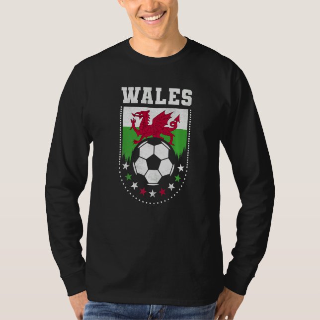 Camiseta Wales Flag Soccer Fan   (Anverso)