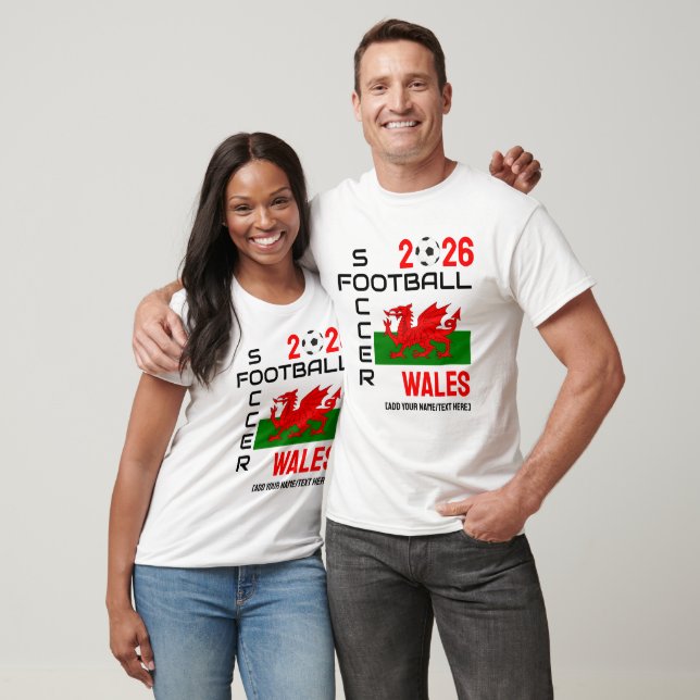 Camiseta WALES Football Soccer Custom Name 2024 ANY YEAR (Unisexo)
